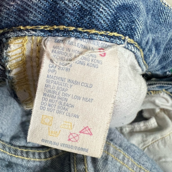 Tommy Hilfiger Juniors Straight Leg Jeans Blue Logo On Waist High Rise Juniors 9 - Picture 7 of 10